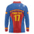 Custom Spain Football Go Champions Long Sleeve Polo Shirt Sporty Style with Bull Mascot