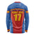 Custom Spain Football Go Champions Long Sleeve Shirt Sporty Style with Bull Mascot