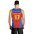 Custom Spain Football Go Champions Men Tank Top Sporty Style with Bull Mascot