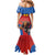 Custom Spain Football Go Champions Mermaid Dress Sporty Style with Bull Mascot