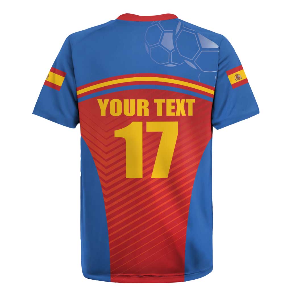 Custom Spain Football Go Champions Rugby Jersey Sporty Style with Bull Mascot