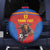 Custom Spain Football Go Champions Spare Tire Cover Sporty Style with Bull Mascot