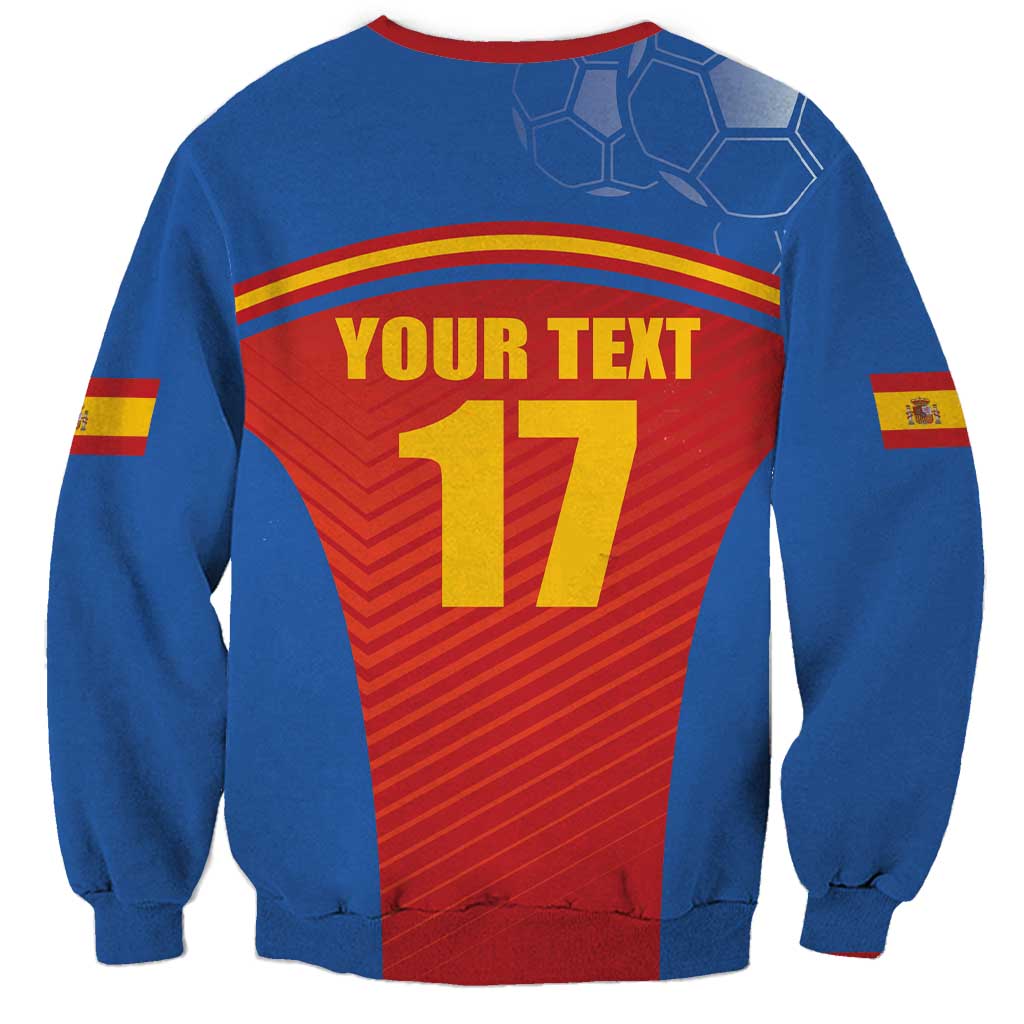 Custom Spain Football Go Champions Sweatshirt Sporty Style with Bull Mascot