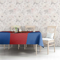 Custom Spain Football Go Champions Tablecloth Sporty Style with Bull Mascot