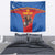 Custom Spain Football Go Champions Tapestry Sporty Style with Bull Mascot