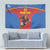 Custom Spain Football Go Champions Tapestry Sporty Style with Bull Mascot