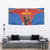Custom Spain Football Go Champions Tapestry Sporty Style with Bull Mascot