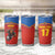 Custom Spain Football Go Champions Tumbler Cup Sporty Style with Bull Mascot