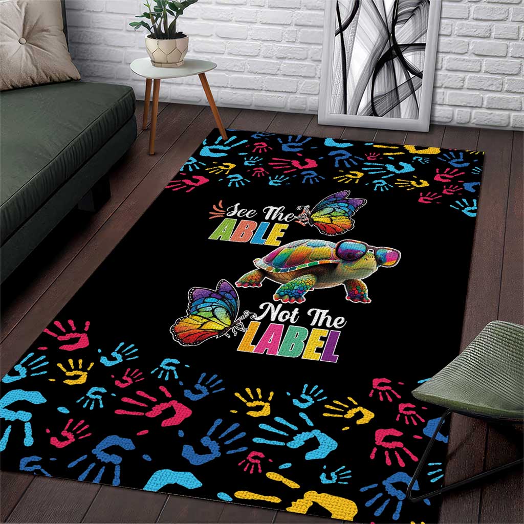 Autism Awareness Month Neurodiversity Area Rug 2nd April See The Able Not The Label