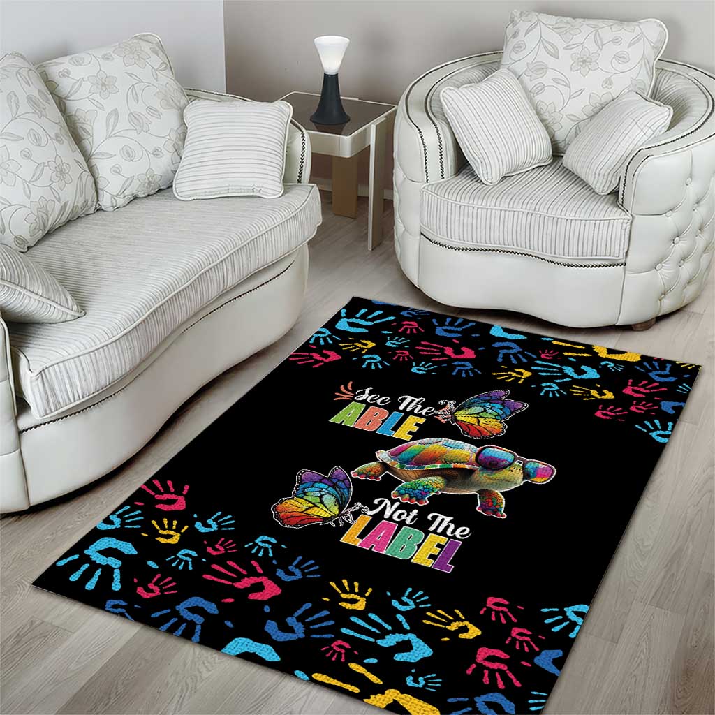 Autism Awareness Month Neurodiversity Area Rug 2nd April See The Able Not The Label