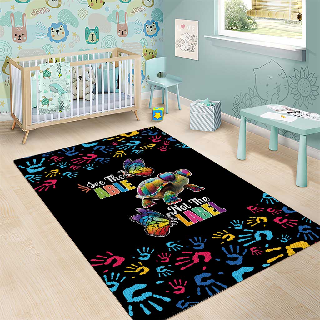 Autism Awareness Month Neurodiversity Area Rug 2nd April See The Able Not The Label