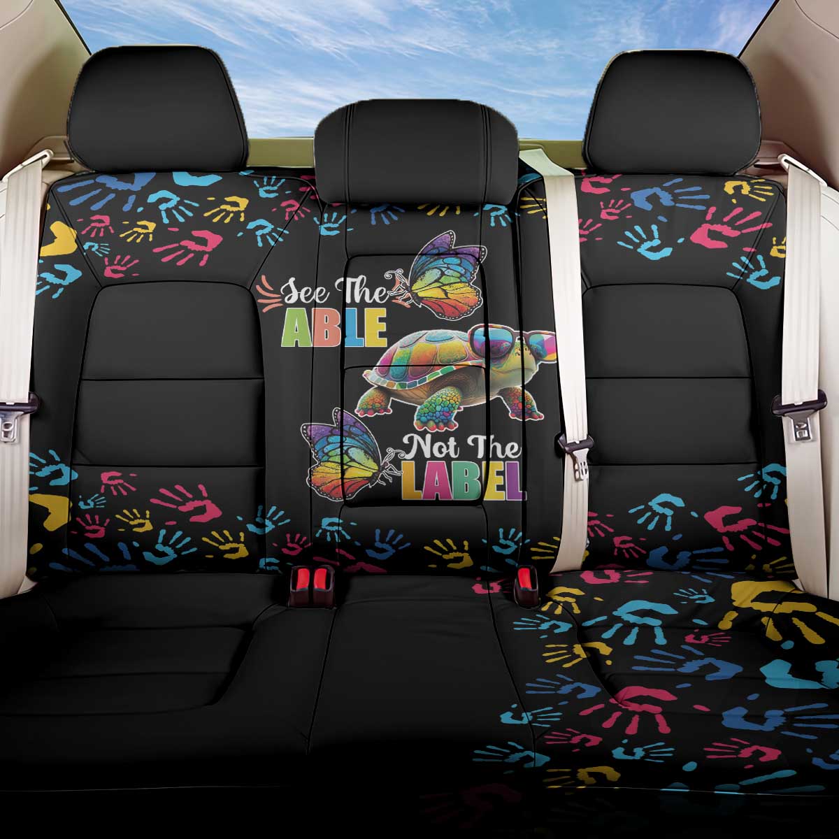 Autism Awareness Month Neurodiversity Back Car Seat Cover 2nd April See The Able Not The Label