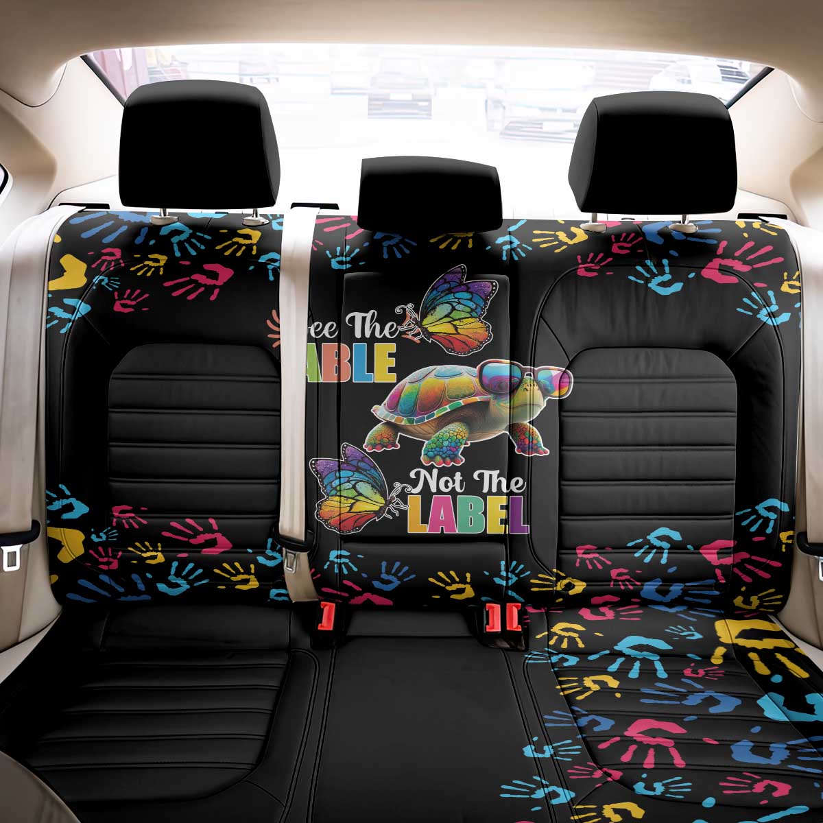 Autism Awareness Month Neurodiversity Back Car Seat Cover 2nd April See The Able Not The Label