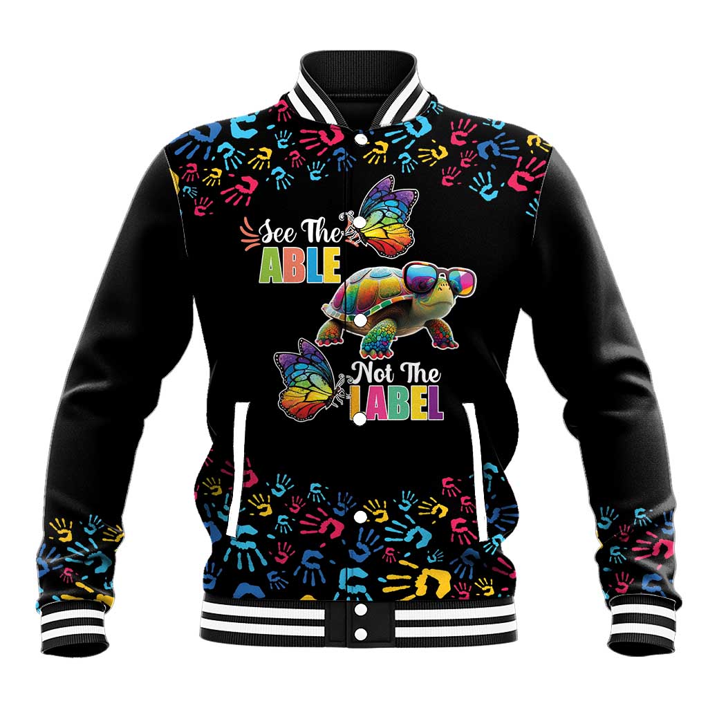 Autism Awareness Month Neurodiversity Baseball Jacket 2nd April See The Able Not The Label
