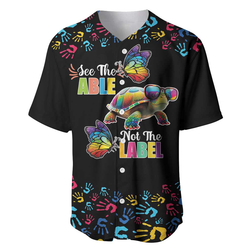 Autism Awareness Month Neurodiversity Baseball Jersey 2nd April See The Able Not The Label