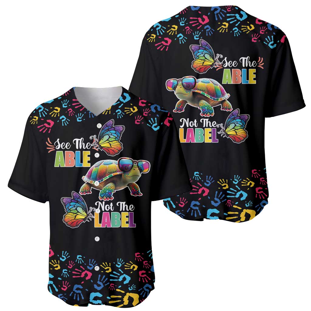 Autism Awareness Month Neurodiversity Baseball Jersey 2nd April See The Able Not The Label