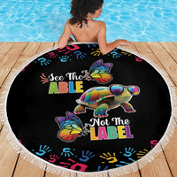 Autism Awareness Month Neurodiversity Beach Blanket 2nd April See The Able Not The Label