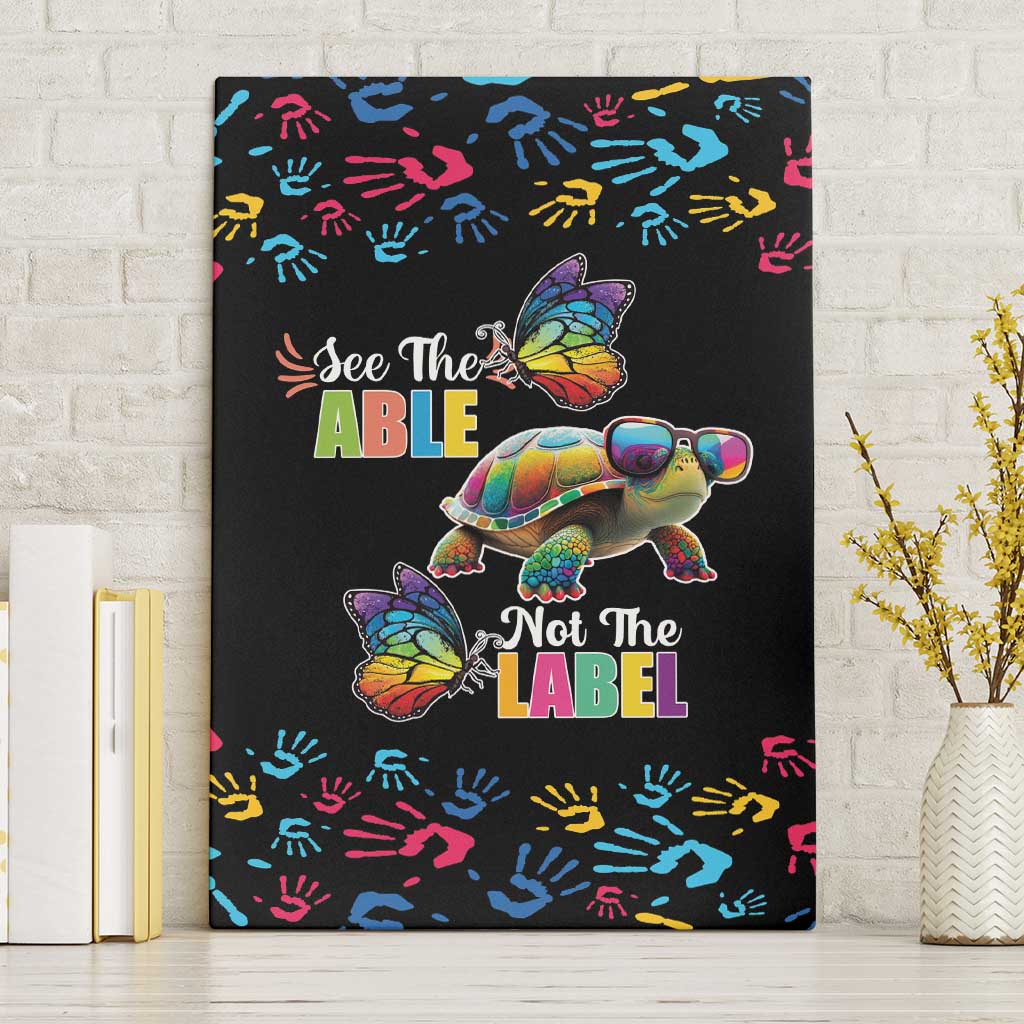 Autism Awareness Month Neurodiversity Canvas Wall Art 2nd April See The Able Not The Label