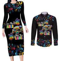Autism Awareness Month Neurodiversity Couples Matching Long Sleeve Bodycon Dress and Long Sleeve Button Shirt 2nd April See The Able Not The Label