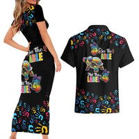 Autism Awareness Month Neurodiversity Couples Matching Short Sleeve Bodycon Dress and Hawaiian Shirt 2nd April See The Able Not The Label