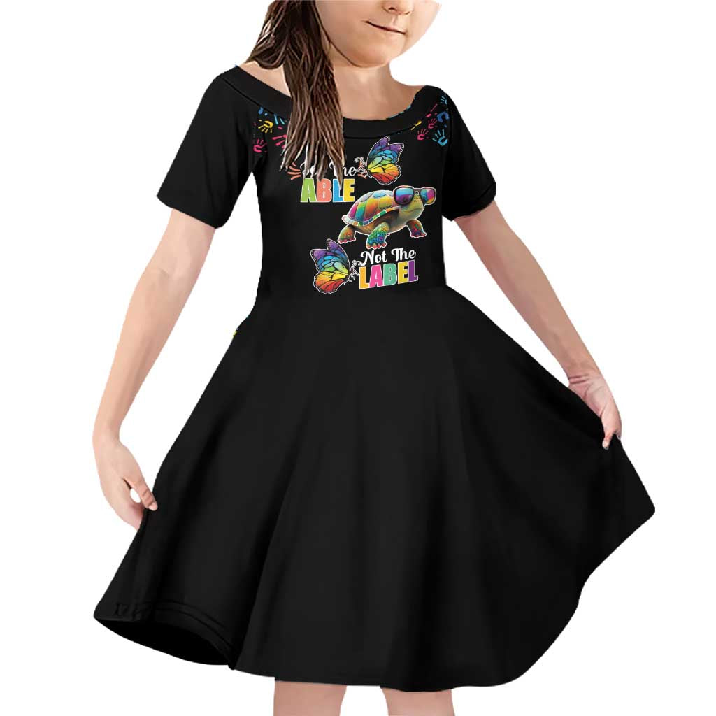 Autism Awareness Month Neurodiversity Family Matching Off Shoulder Short Dress and Hawaiian Shirt 2nd April See The Able Not The Label