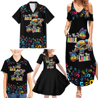 Autism Awareness Month Neurodiversity Family Matching Summer Maxi Dress and Hawaiian Shirt 2nd April See The Able Not The Label