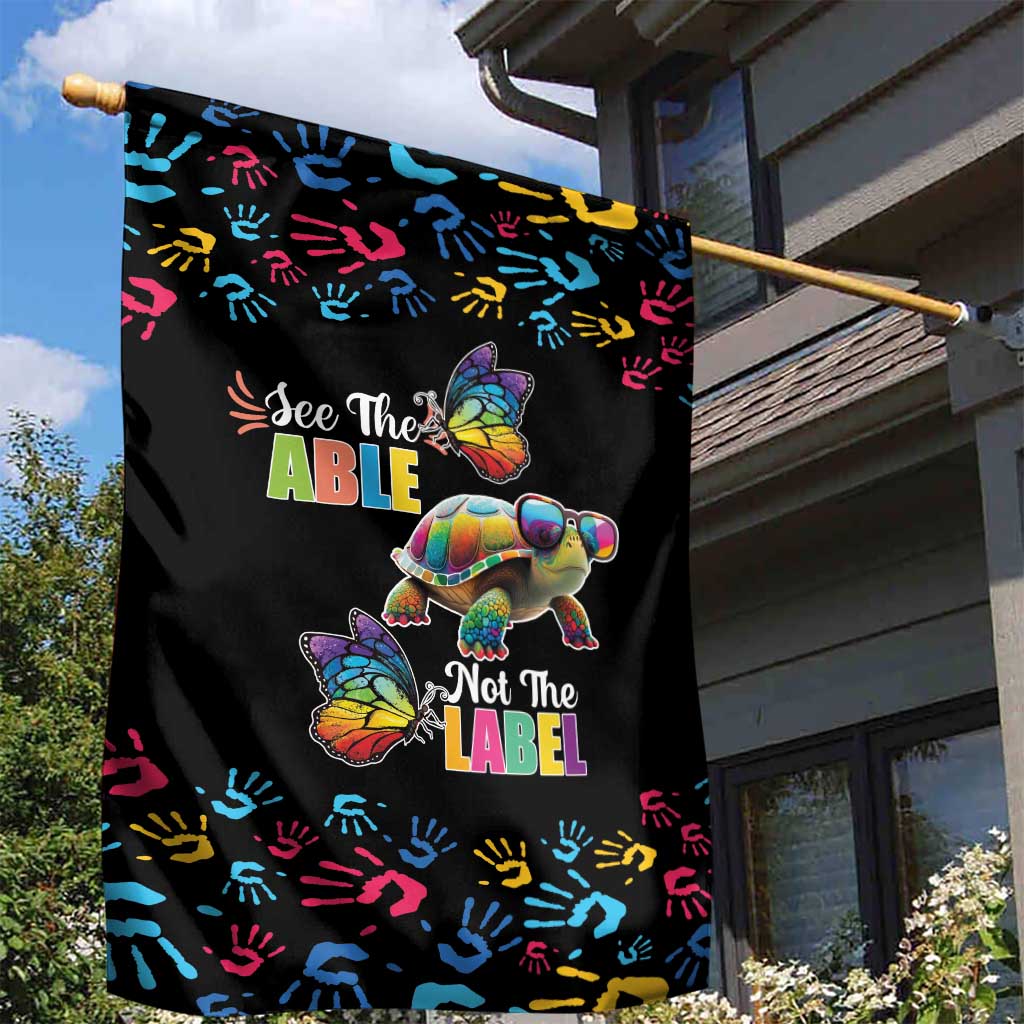 Autism Awareness Month Neurodiversity Garden Flag 2nd April See The Able Not The Label