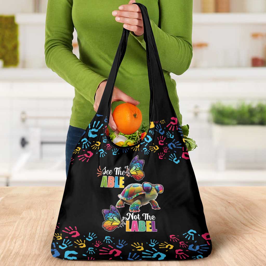 Autism Awareness Month Neurodiversity Grocery Bag 2nd April See The Able Not The Label