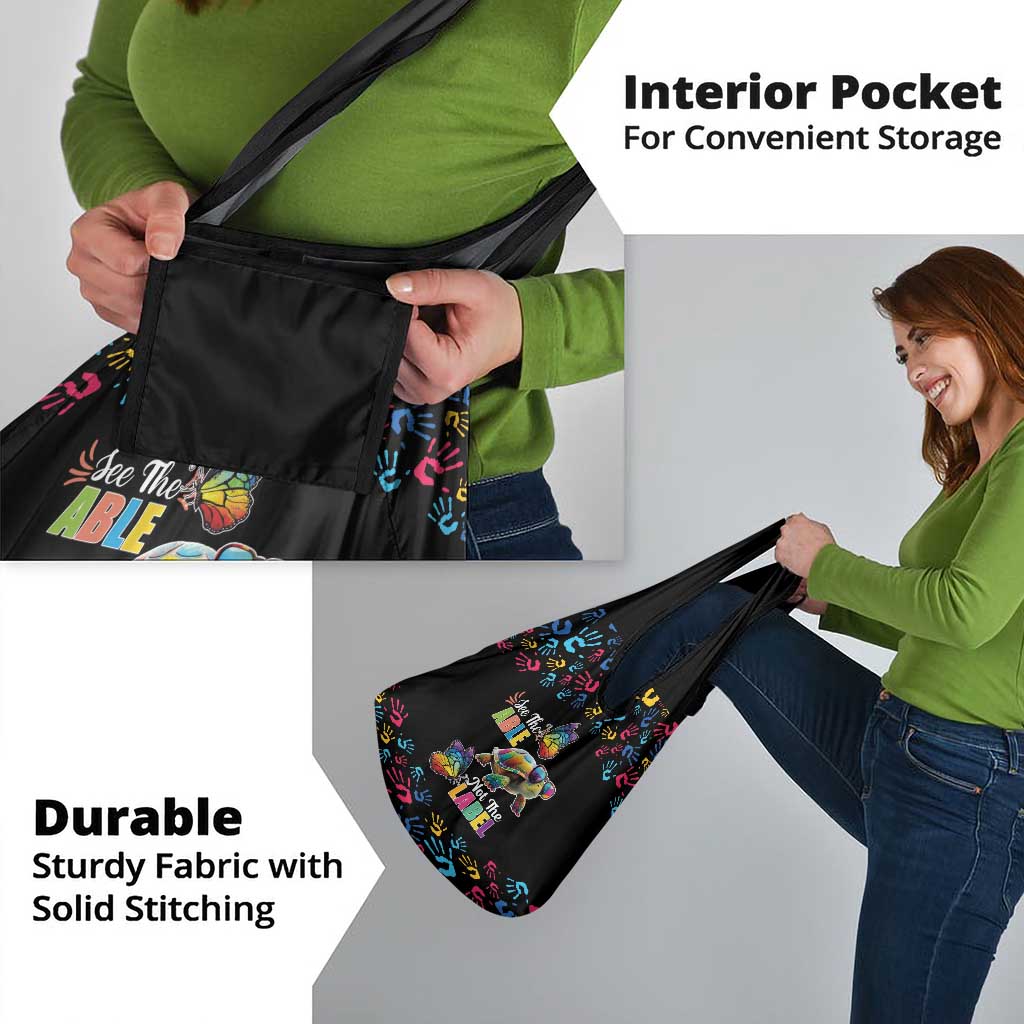 Autism Awareness Month Neurodiversity Grocery Bag 2nd April See The Able Not The Label