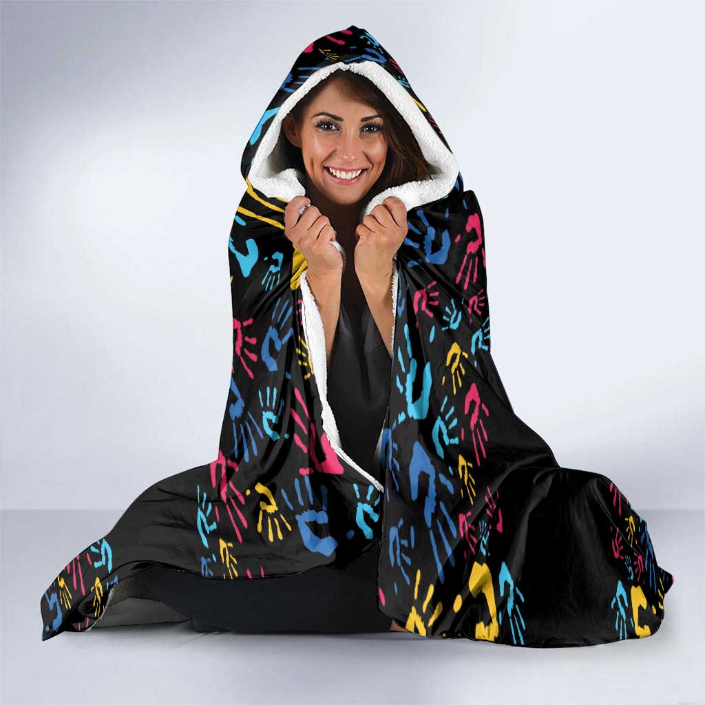 Autism Awareness Month Neurodiversity Hooded Blanket 2nd April See The Able Not The Label