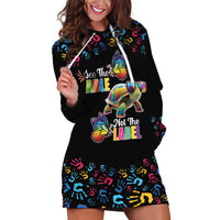 Autism Awareness Month Neurodiversity Hoodie Dress 2nd April See The Able Not The Label