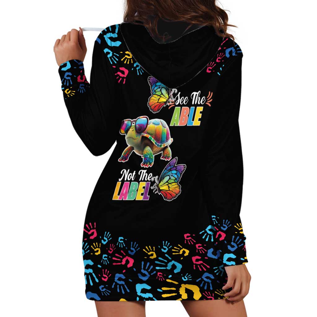 Autism Awareness Month Neurodiversity Hoodie Dress 2nd April See The Able Not The Label