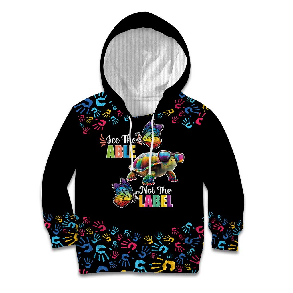 Autism Awareness Month Neurodiversity Kid Hoodie 2nd April See The Able Not The Label