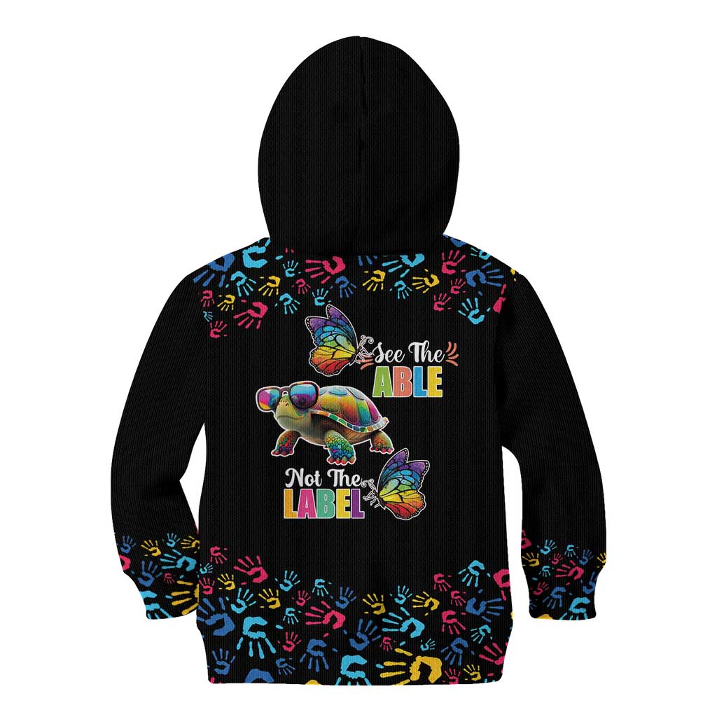 Autism Awareness Month Neurodiversity Kid Hoodie 2nd April See The Able Not The Label