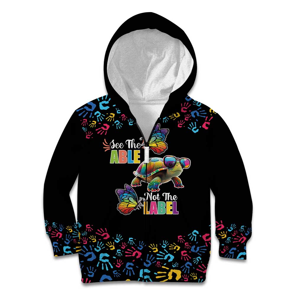 Autism Awareness Month Neurodiversity Kid Hoodie 2nd April See The Able Not The Label