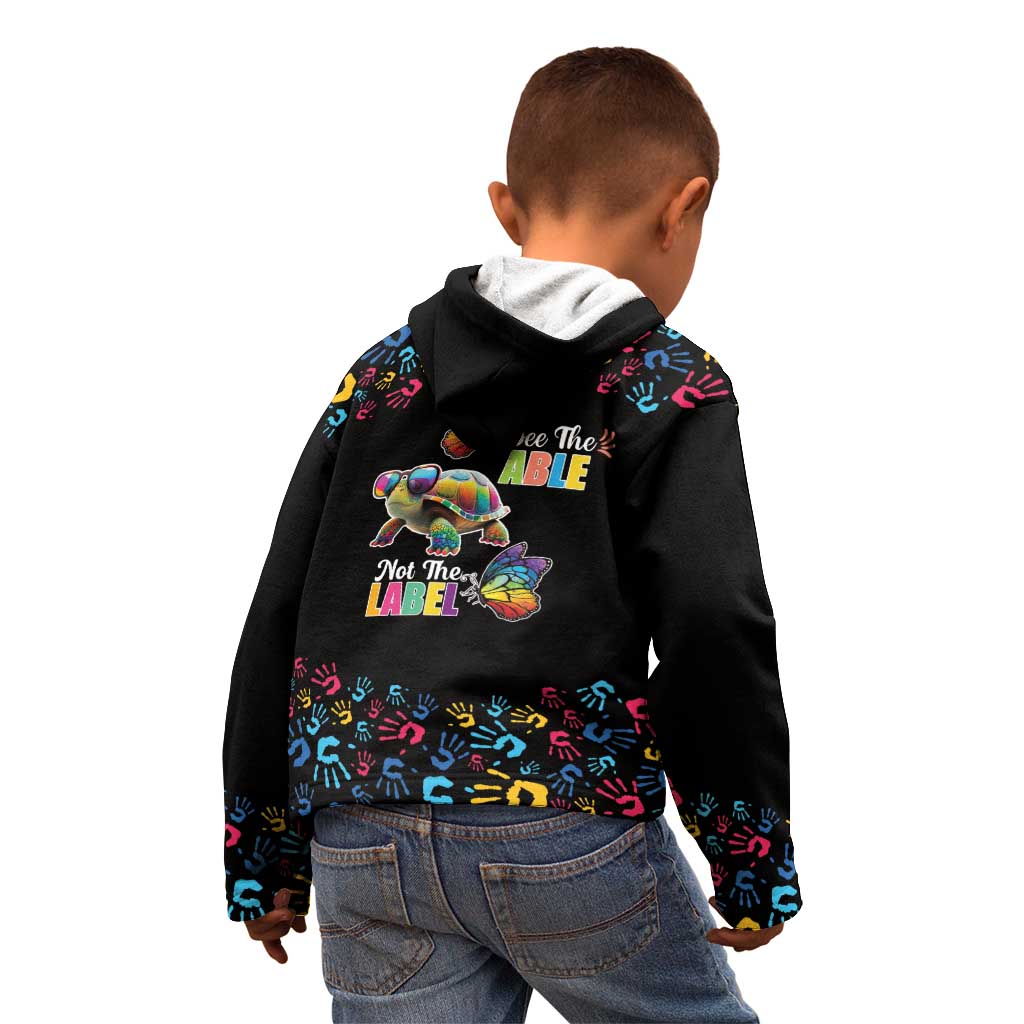 Autism Awareness Month Neurodiversity Kid Hoodie 2nd April See The Able Not The Label