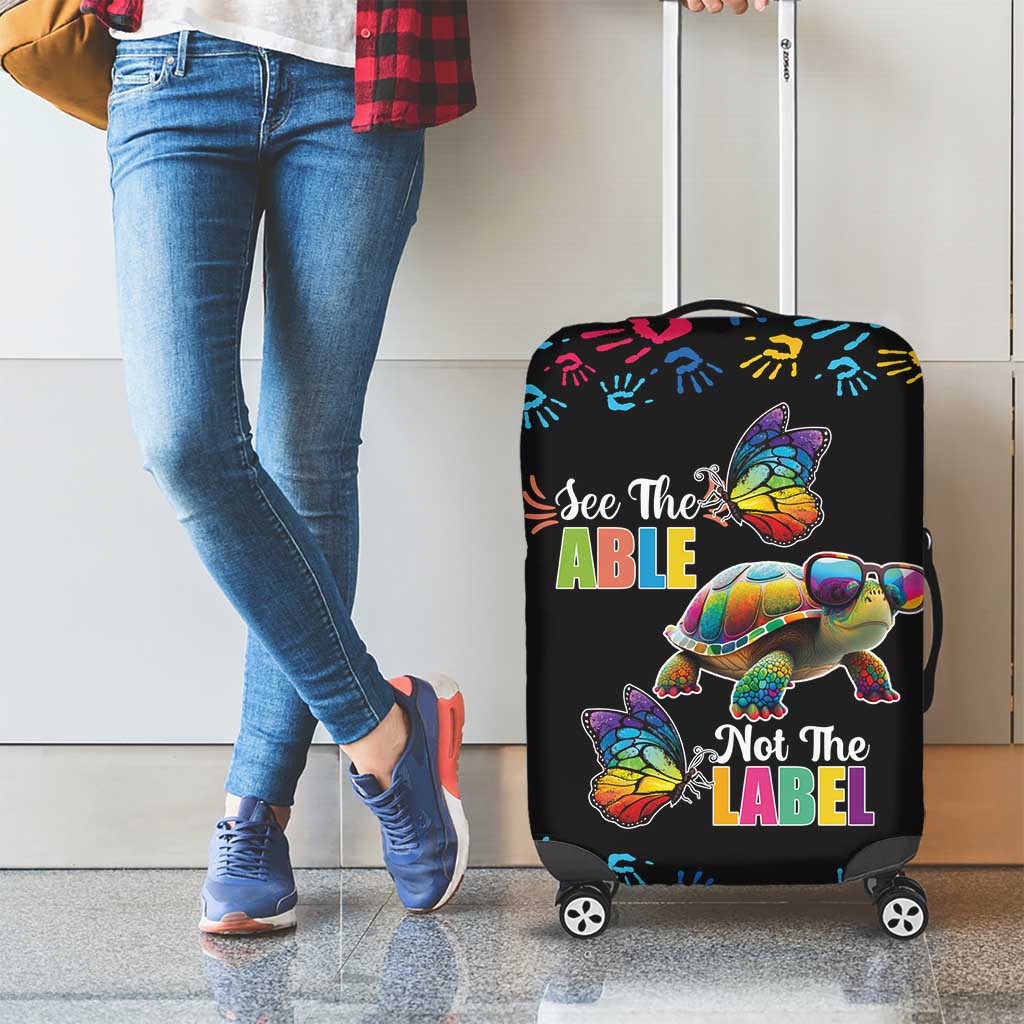 Autism Awareness Month Neurodiversity Luggage Cover 2nd April See The Able Not The Label