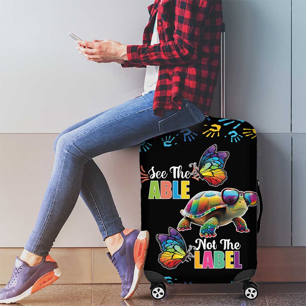 Autism Awareness Month Neurodiversity Luggage Cover 2nd April See The Able Not The Label