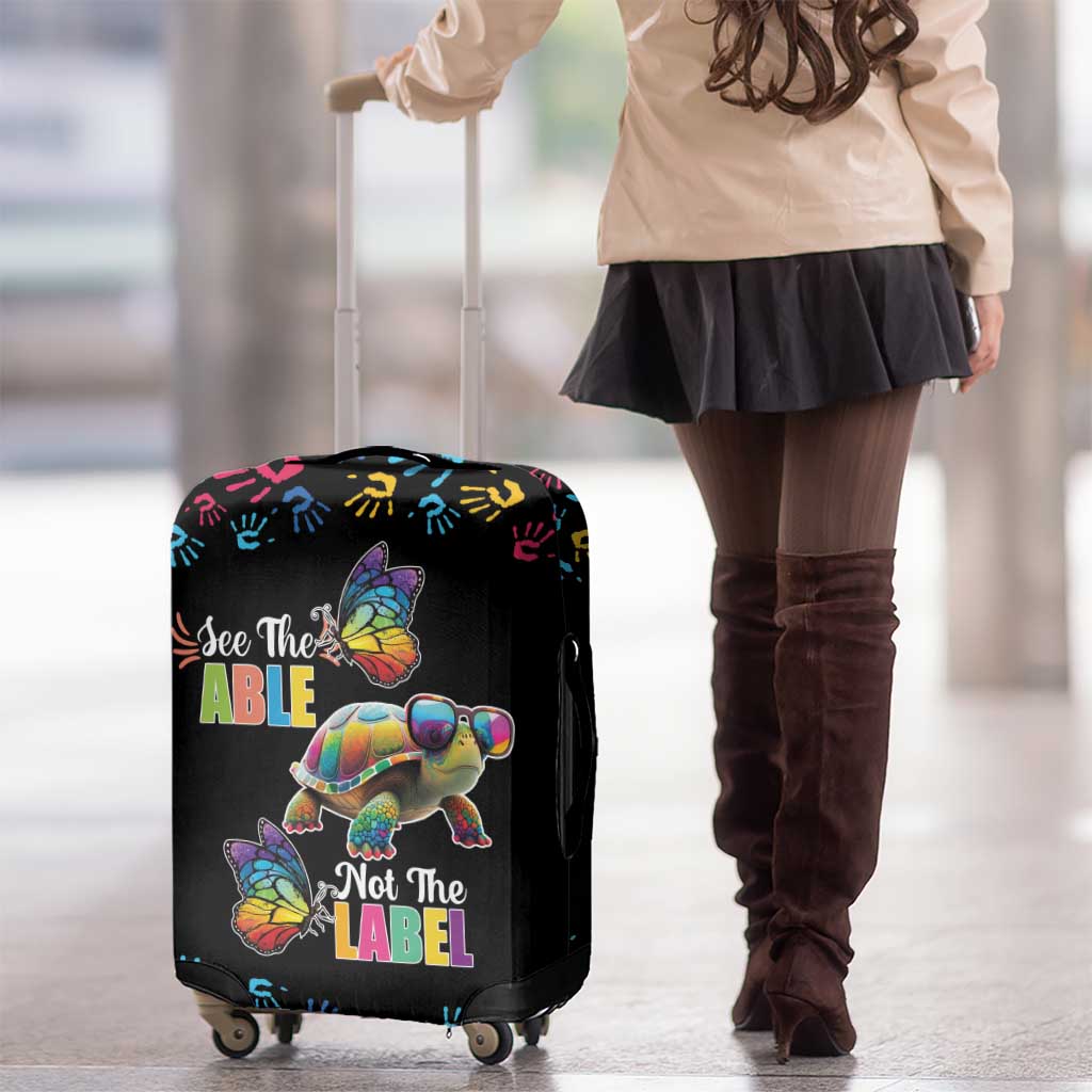 Autism Awareness Month Neurodiversity Luggage Cover 2nd April See The Able Not The Label