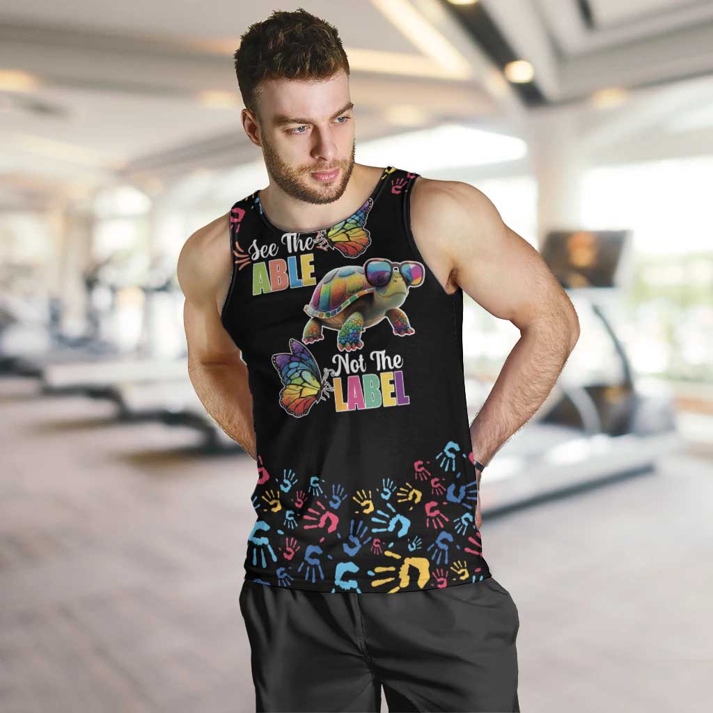 Autism Awareness Month Neurodiversity Men Tank Top 2nd April See The Able Not The Label