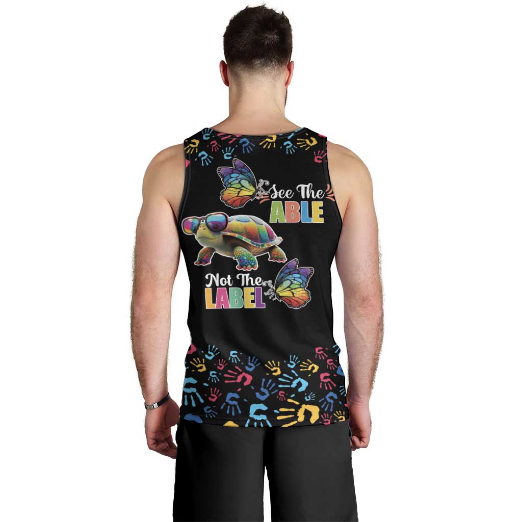 Autism Awareness Month Neurodiversity Men Tank Top 2nd April See The Able Not The Label