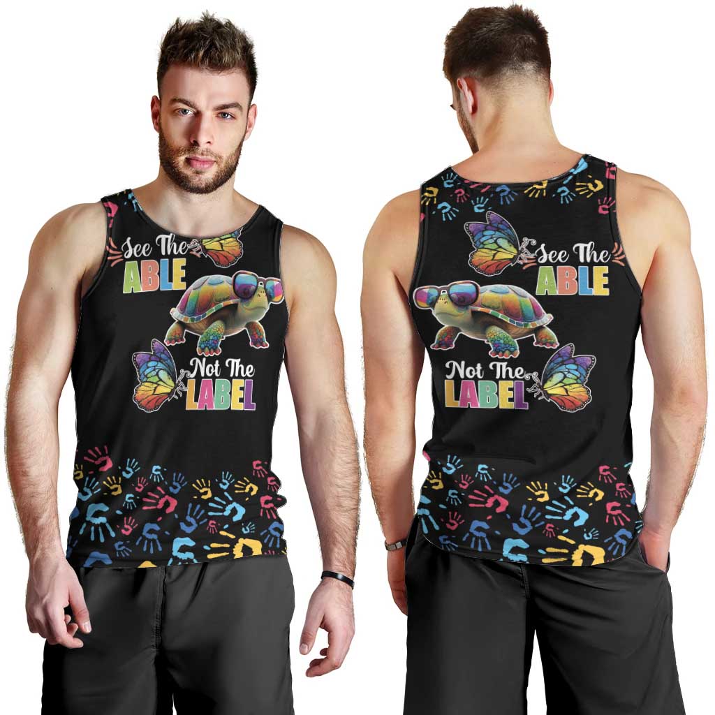 Autism Awareness Month Neurodiversity Men Tank Top 2nd April See The Able Not The Label