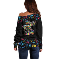 Autism Awareness Month Neurodiversity Off Shoulder Sweater 2nd April See The Able Not The Label