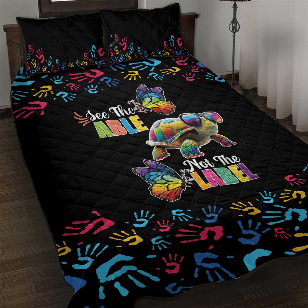 Autism Awareness Month Neurodiversity Quilt Bed Set 2nd April See The Able Not The Label