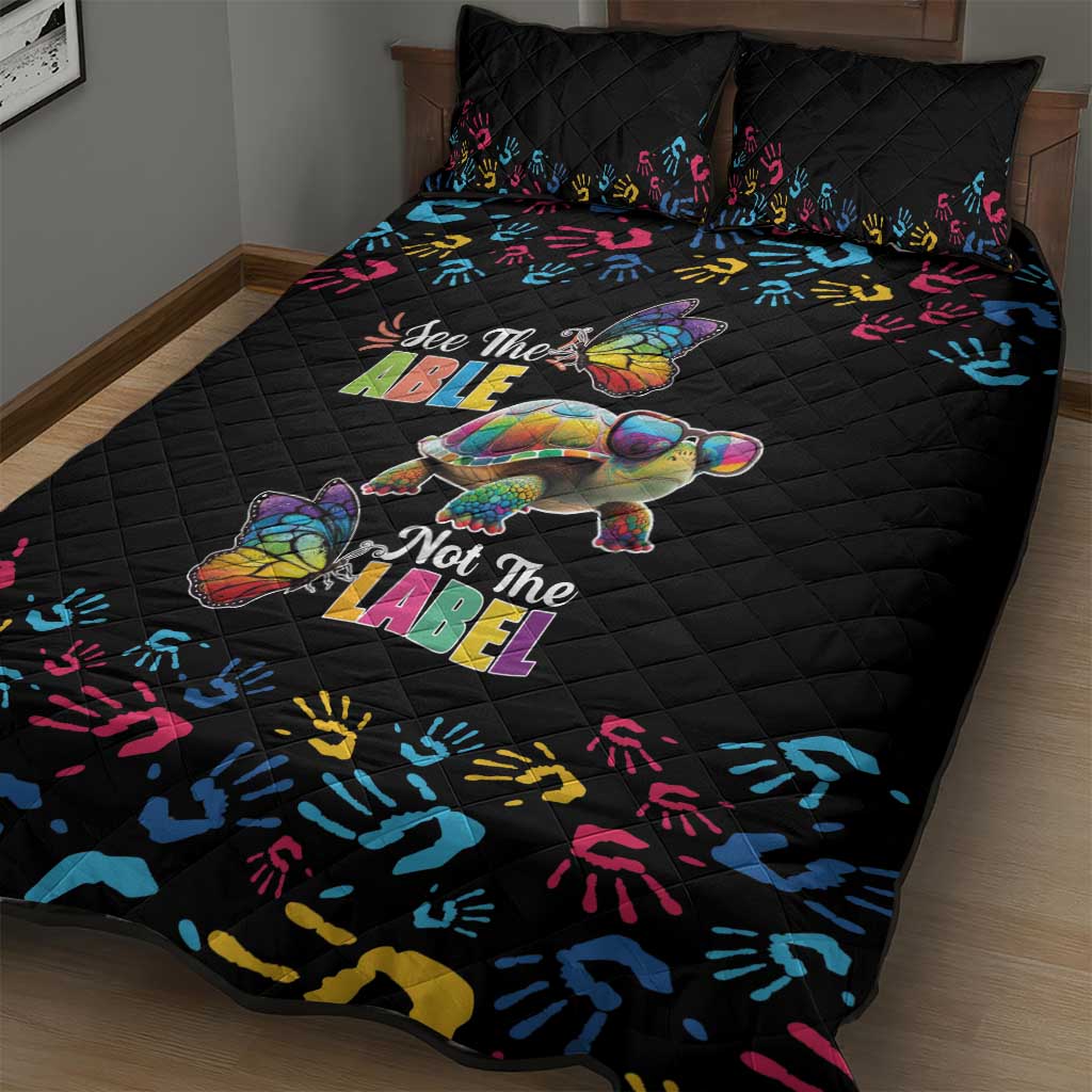 Autism Awareness Month Neurodiversity Quilt Bed Set 2nd April See The Able Not The Label