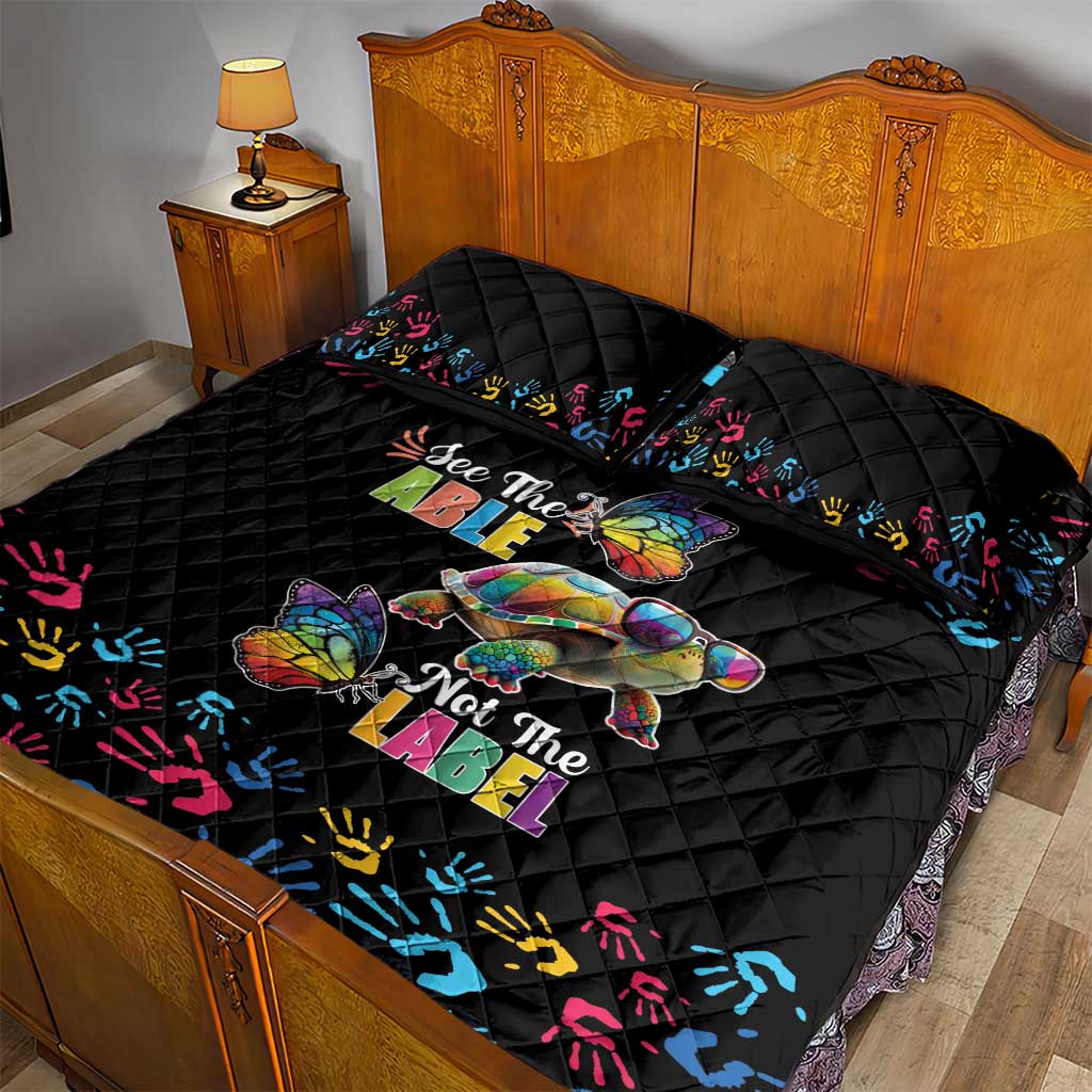 Autism Awareness Month Neurodiversity Quilt Bed Set 2nd April See The Able Not The Label