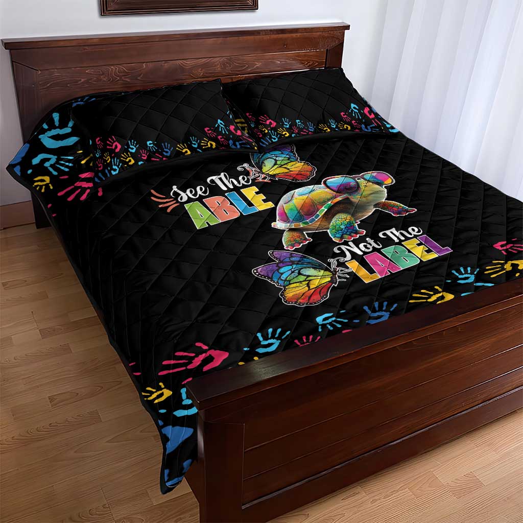 Autism Awareness Month Neurodiversity Quilt Bed Set 2nd April See The Able Not The Label