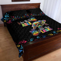 Autism Awareness Month Neurodiversity Quilt Bed Set 2nd April See The Able Not The Label