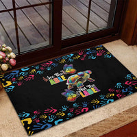 Autism Awareness Month Neurodiversity Rubber Doormat 2nd April See The Able Not The Label