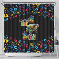 Autism Awareness Month Neurodiversity Shower Curtain 2nd April See The Able Not The Label
